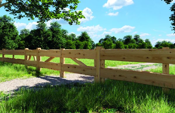 Bonanza-Zaun-Pforte gehobelt natur 26 mm, 100 x 80 cm VE = 000 – Bild 3