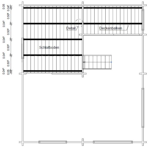 Blockhaus "Domicil", 45 mm 425 x 485 cm – Bild 10