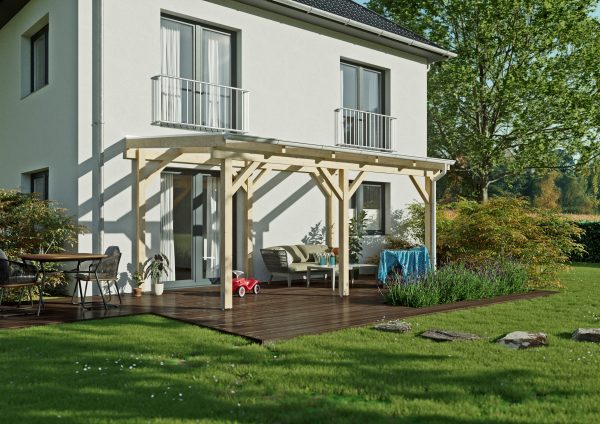 JODA Terrassendach, 300x406 cm, Master mit Steg-Dreifachplatten