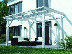 JODA Terrassendach, 400x607 cm, Select mit Steg-Dreifachplatten