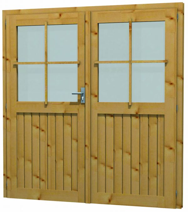 JODA Blockhaustür T 21 180x190 cm für 45 mm Wandbohle, DIN Li
