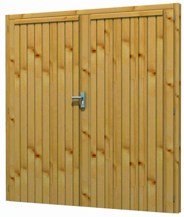JODA Blockhaustür T 61 180x190 cm für 45 mm Wandbohle, DIN Links