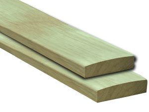 23x110 mm Eiche bombiert 6,00 m, keilgezinkt VE = 100