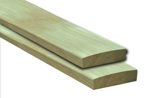 23x110 mm Eiche bombiert 6,00 m, keilgezinkt VE = 100