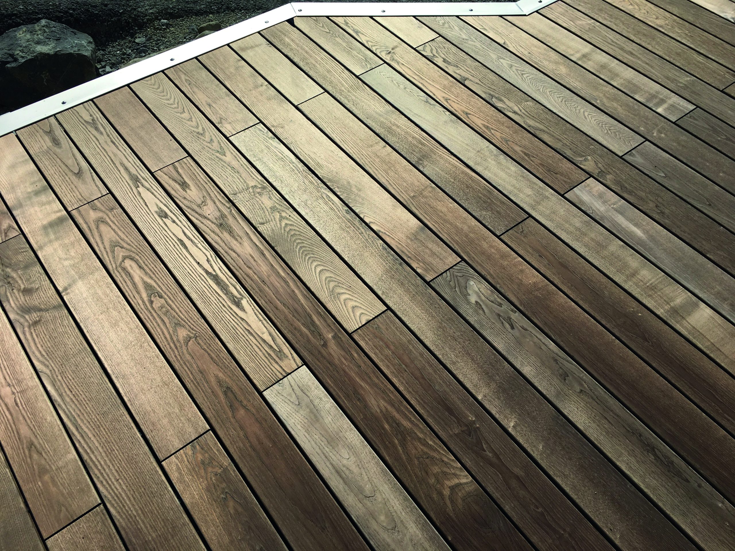 20 x 115 mm Thermoesche glatt/egalisiert 3,3 m Länge, mit Nut, stirnseitig N&F VE = 180, zertifiziert (FSC Mix Credit) – Bild 3