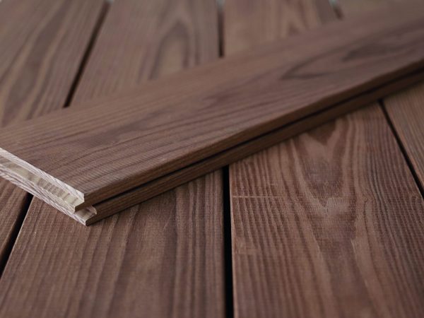 20 x 115 mm Thermoesche glatt/egalisiert 3,3 m Länge, mit Nut, stirnseitig N&F VE = 180, zertifiziert (FSC Mix Credit) – Bild 4