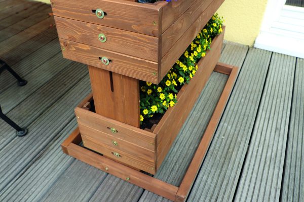 Vallbo Stadt- und Balkongarten, 4-er 82x50x145 cm, Bausatz, kartonverpackt VE = 008, farbvorbehandelt – Bild 4