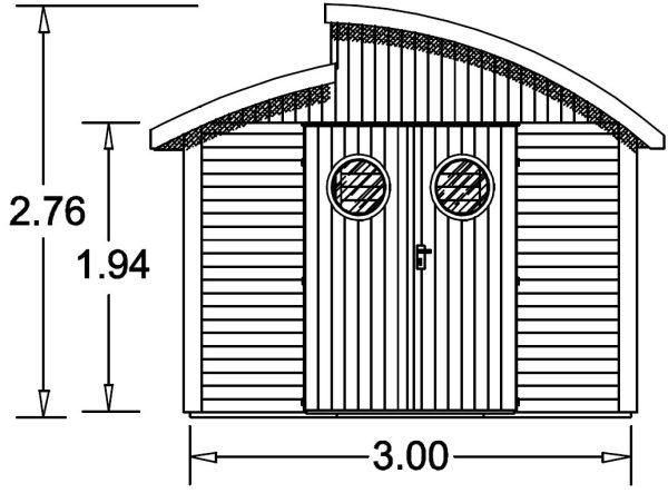 JODA Gerätehaus Nautic 30/20 Roh - unbehandelt – Bild 6