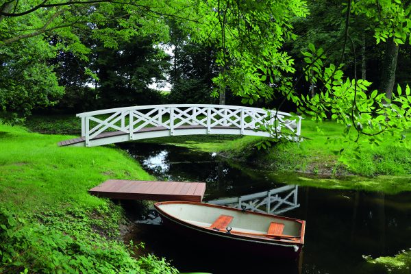 Bogen -Teichbrücke premium Fichte roh 5,00 m, ohne Handlauf VE = 000