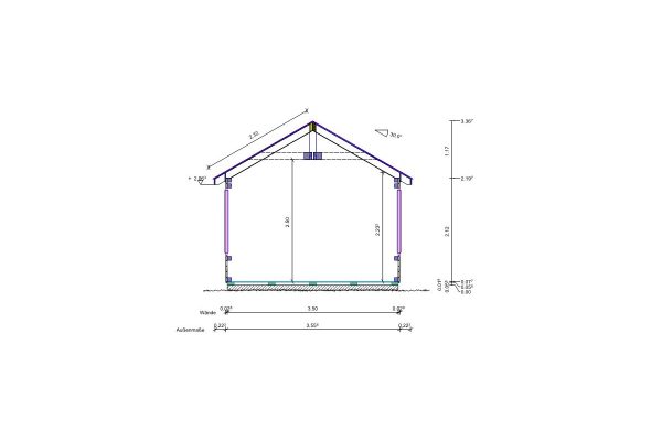8-Eck Pavillon Grunewald Typ I Ø 350 cm in 28 mm – Bild 4