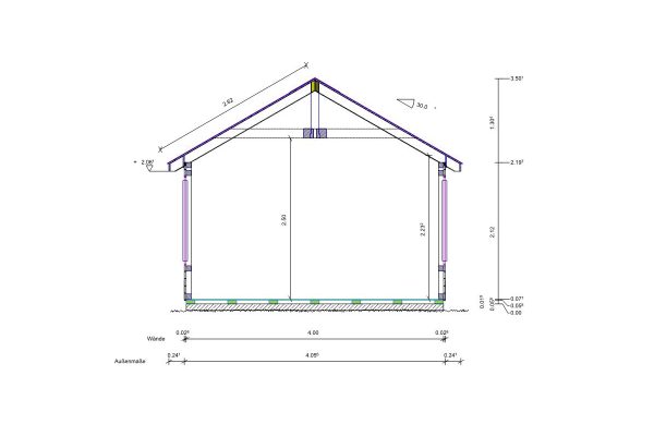 8-Eck Pavillon Grunewald Typ II Ø 400 cm in 28 mm – Bild 4