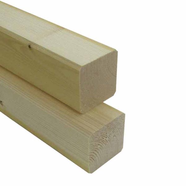 6X6 cm Konstruktionsholz 5,00 m Fichte C 24/nsi sortiert, kd 15 +/- 3 % VE= 216