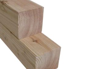 115X115 mm Kreuzholzpfost. Lärche 2,10 m KD ca.18% HF VE = 032