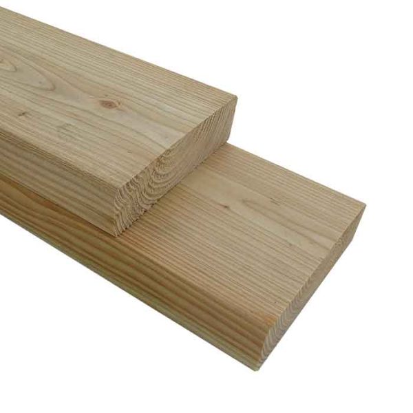 40X150 mm Lärche geh./gef. roh - 5,00 m technisch getrocknet 3 Stck / Bund VE = 054