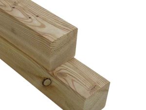 70X70 mm Kreuzholzpfosten 1,50 m Lärche natur, KD ca. 18% HF VE = 084