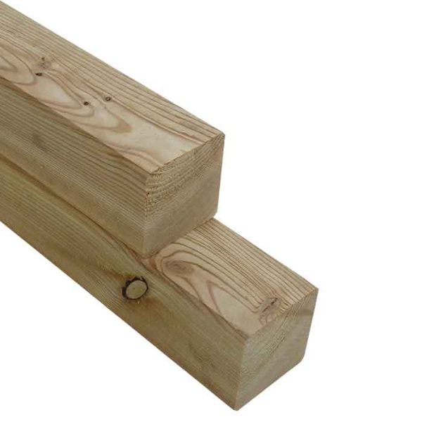 90X90 mm Kreuzholzpfosten Lärche 2,40 m, KD ca. 18% HF VE = 055