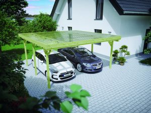 JODA Carport Bonn 2 -KDI- mit PVC-Lichtplatten VE = 004