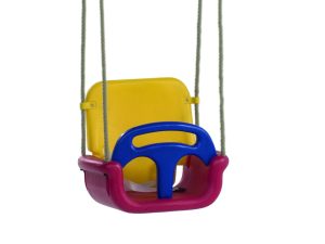Babyschaukel, rot/blau/gelb 450 x 380 x 380 mm VE = 008