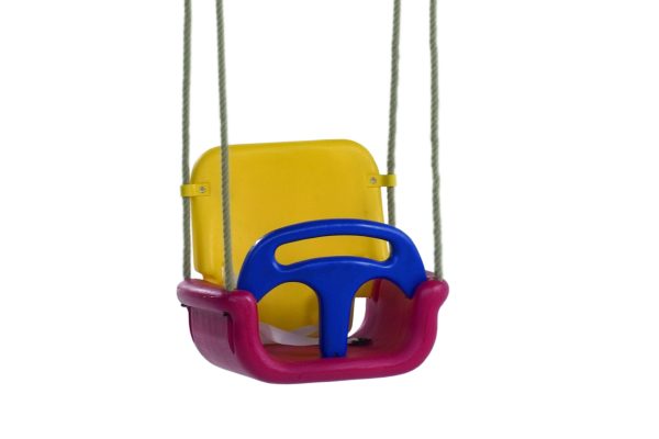 Babyschaukel, rot/blau/gelb 450 x 380 x 380 mm VE = 008