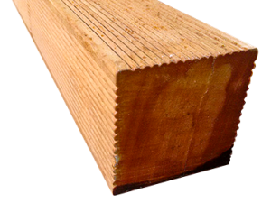 Bangkirai Konstruktionsholz/Pfosten 90x90 mm, Länge 3970 mm VE = 050, FSC-zertifiziert (FSC 100%)