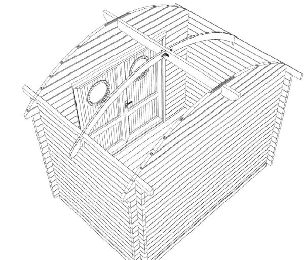 BBH Breda mit Tonnendach 28 mm 300 x 200 cm – Bild 4