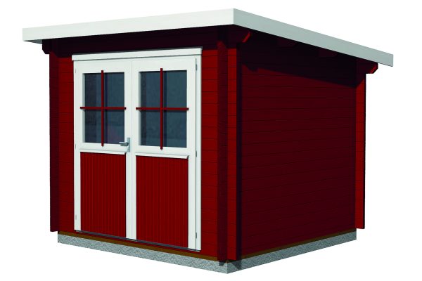 Blockhaus Bungalow / Pultdach, 28 mm 248 x 248 cm – Bild 3