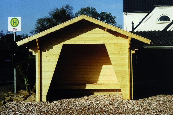 Buswartehaus 30/20, 45 mm 300 x 200 cm