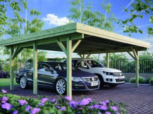 JODA Carport Bayreuth 1 -KDI- mit Stahltrapezplatten VE = 004