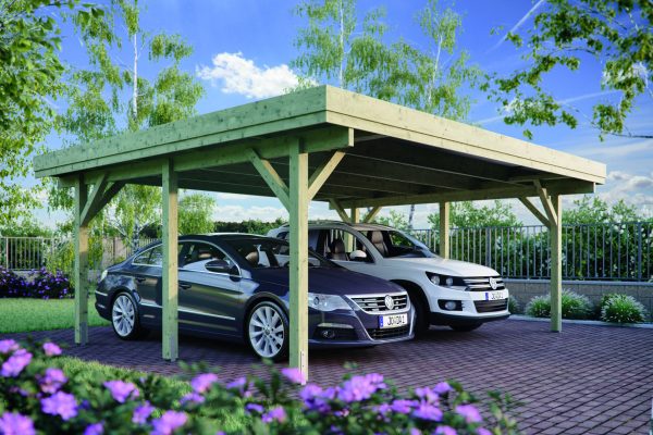 JODA Carport Bayreuth 1 -KDI- mit Stahltrapezplatten VE = 004