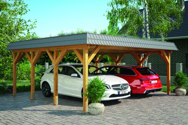JODA Carport Grömitz KO Perfect Walmblende, Flachdach ohne Bedachung – Bild 2