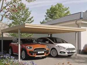 JODA Carport Fulda 560 F Select Holzblende,Flachdach EPDM-Folie