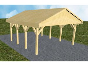 JODA Carport Walsrode KG Classic Satteldach, vorb.f. Gründach