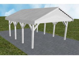 JODA Carport Walsrode KG Select Satteldach, vorb.f. Gründach