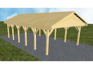 JODA Carport Walsrode LG Classic Satteldach, vorb.f. Gründach