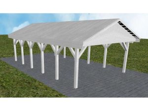 JODA Carport Walsrode LG Select Satteldach, vorb.f. Gründach