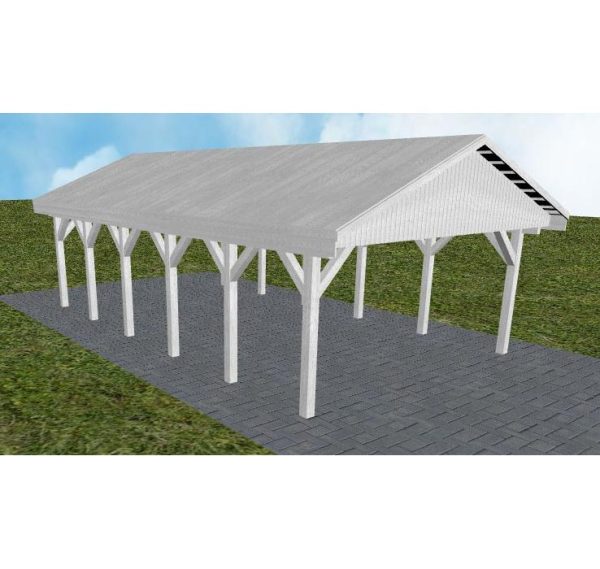 JODA Carport Walsrode LG Select Satteldach, vorb.f. Gründach