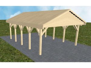 JODA Carport Walsrode MG Master Satteldach, vorb.f. Gründach