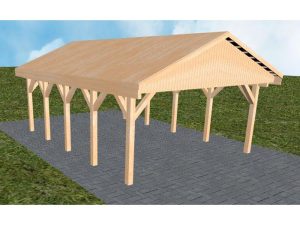JODA Carport Walsrode MG Perfect Satteldach, vorb.f. Gründach