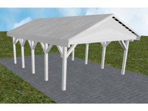 JODA Carport Walsrode MG Select Satteldach, vorb.f. Gründach