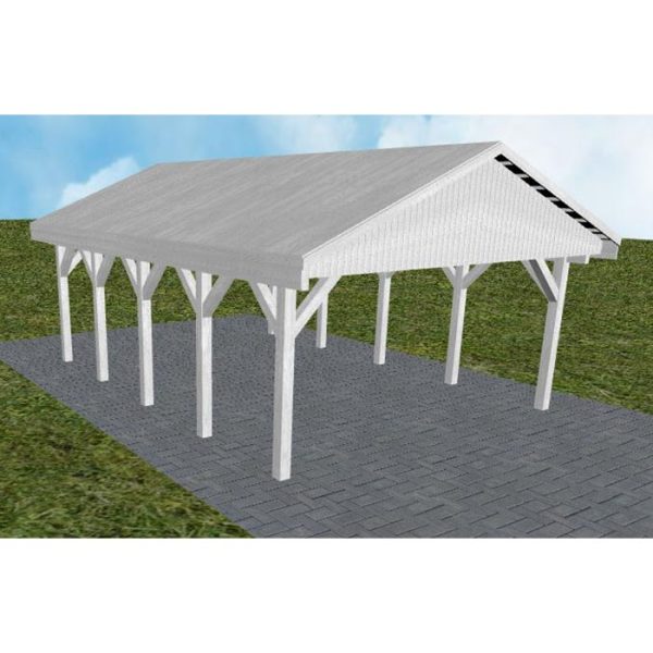 JODA Carport Walsrode MG Select Satteldach, vorb.f. Gründach