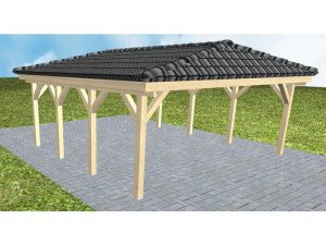 JODA Carport Keitum KD Master incl. Pfannen und Rinne