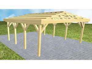 JODA Carport Keitum KO Classic ohne Rinne, ohne Pfannen