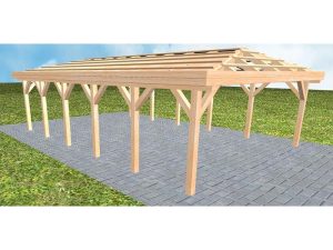 JODA Carport Keitum LO Perfect ohne Pfannen, ohne Rinne