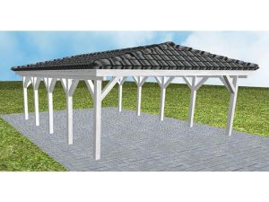 JODA Carport Keitum MD Select incl. Pfannen und Rinne