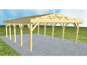 JODA Carport Keitum MO Classic ohne Rinne, ohne Pfannen