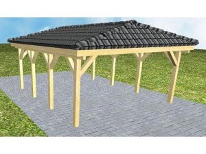 JODA Carport Kiel KD Classic incl. Pfannen und Rinne