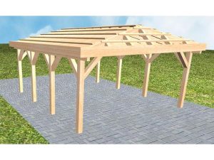 JODA Carport Kiel KO Perfect ohne Rinne, ohne Pfannen