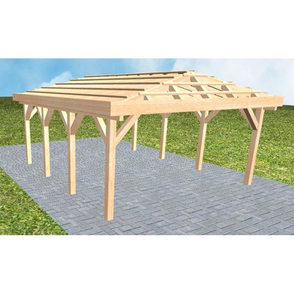 JODA Carport Kiel KO Perfect ohne Rinne, ohne Pfannen