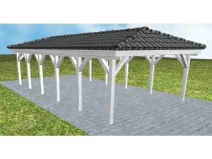 JODA Carport Kiel LD Select incl. Pfannen und Rinne