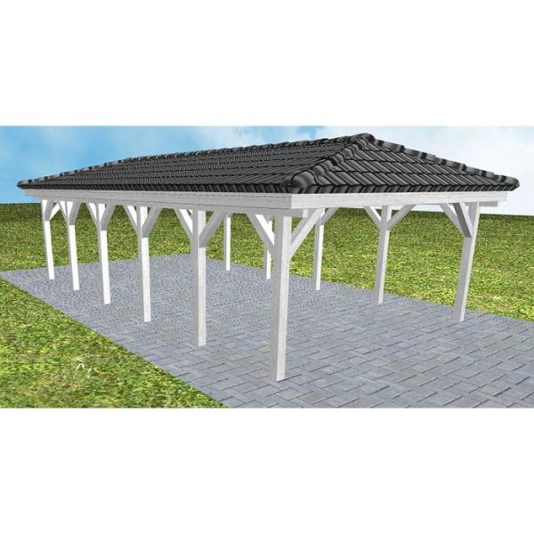 JODA Carport Kiel LD Select incl. Pfannen und Rinne